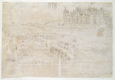 Privy Gardens, Richmond Palace by Anthonis van den Wyngaerde